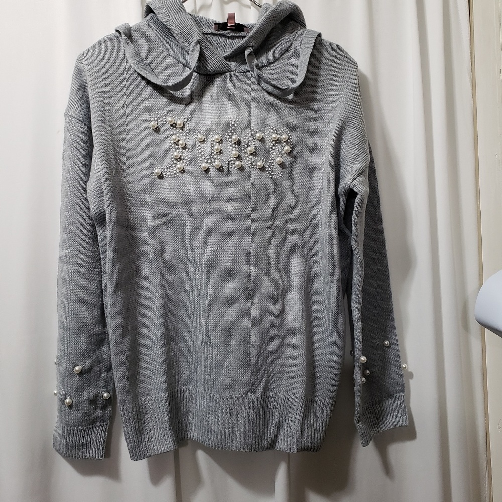 Juicy Couture Pearl Trimmed Hoodie NWT